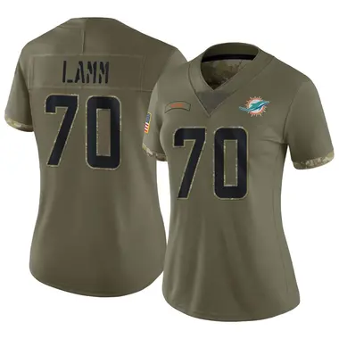 Kendall Lamm Women's Limited Olive Miami Dolphins 2022 Salute To Service Jersey