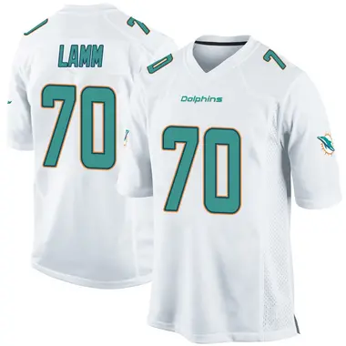 Kendall Lamm Youth Game White Miami Dolphins Jersey