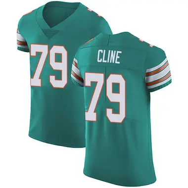 Kevin Cline Men's Elite Green Miami Dolphins Aqua Alternate Vapor Untouchable Jersey