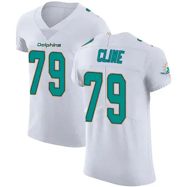 Kevin Cline Men's Elite White Miami Dolphins Vapor Untouchable Jersey
