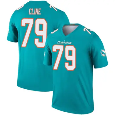 Kevin Cline Men's Legend Aqua Miami Dolphins Jersey
