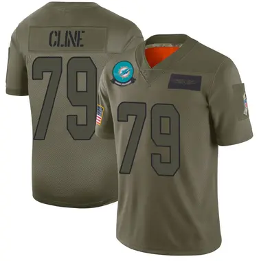 Kevin Cline Men's Limited Camo Miami Dolphins 2019 Salute to Service Jersey