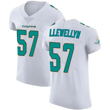Max Llewellyn Men's Elite White Miami Dolphins Vapor Untouchable Jersey