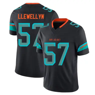 Max Llewellyn Men's Limited Blue Miami Dolphins Pitch 2025 Rivalries Collection Jersey