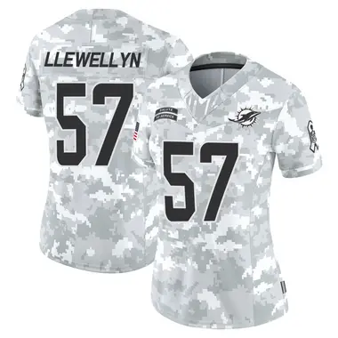 Max Llewellyn Women's Limited Arctic Camo Miami Dolphins 2024 Salute to Service Jersey
