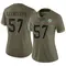 Max Llewellyn Women's Limited Olive Miami Dolphins 2022 Salute To Service Jersey