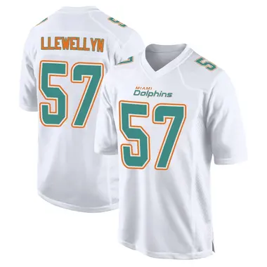 Max Llewellyn Youth Game White Miami Dolphins Fashion Jersey
