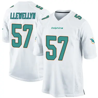 Max Llewellyn Youth Game White Miami Dolphins Jersey