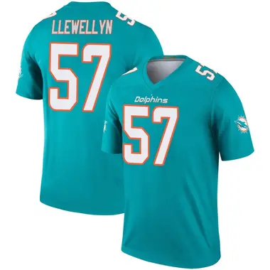 Max Llewellyn Youth Legend Aqua Miami Dolphins Jersey