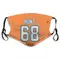 Robert Hunt Name & Number Orange Miami Dolphins Face Mask