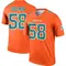 Seth Coleman Men's Legend Orange Miami Dolphins Inverted Jersey