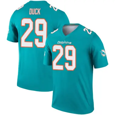 Storm Duck Men's Legend Aqua Miami Dolphins Jersey