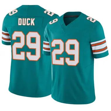 Storm Duck Men's Limited Aqua Miami Dolphins Alternate Vapor F.U.S.E. Jersey