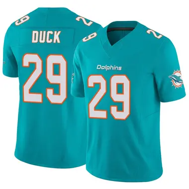 Storm Duck Men's Limited Aqua Miami Dolphins Vapor F.U.S.E. Jersey