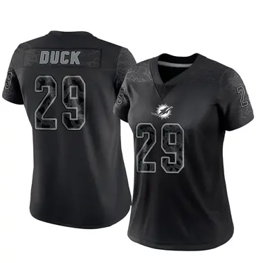 Storm Duck Women's Limited Black Miami Dolphins Reflective Jersey