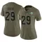 Storm Duck Women's Limited Olive Miami Dolphins 2022 Salute To Service Jersey