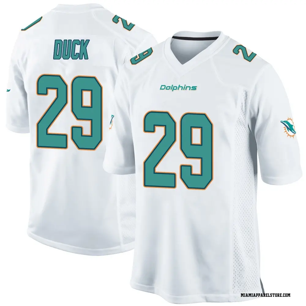 Storm Duck Youth Game White Miami Dolphins Jersey