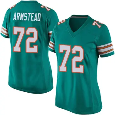 Terron Armstead Women's Game Aqua Miami Dolphins Alternate Jersey
