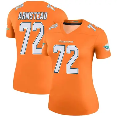 Terron Armstead Women's Legend Orange Miami Dolphins Color Rush Jersey