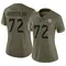 Terron Armstead Women's Limited Olive Miami Dolphins 2022 Salute To Service Jersey