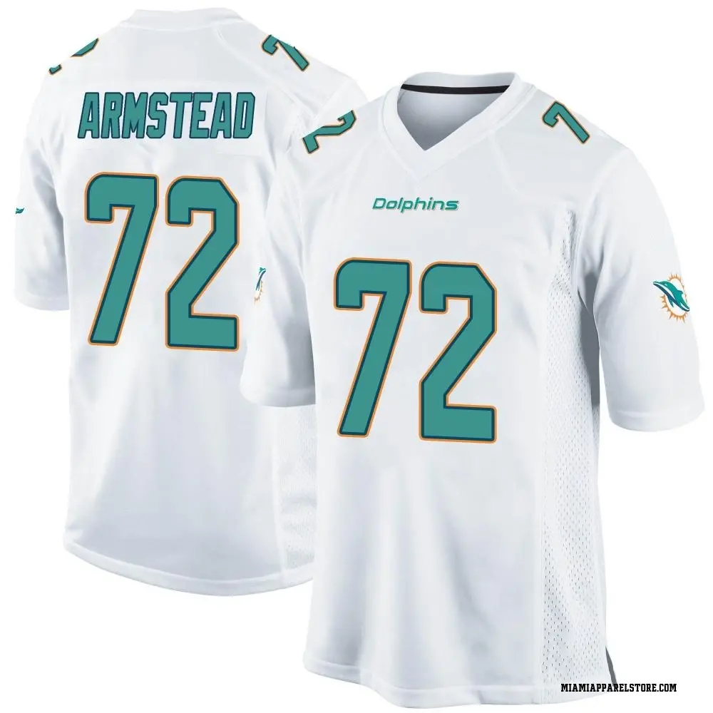Terron Armstead Youth Game White Miami Dolphins Jersey