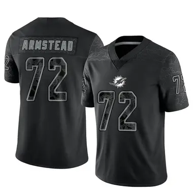 Terron Armstead Youth Limited Black Miami Dolphins Reflective Jersey