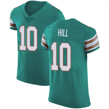 Tyreek Hill Men's Elite Green Miami Dolphins Aqua Alternate Vapor Untouchable Jersey