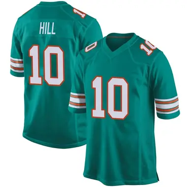Tyreek Hill Men's Game Aqua Miami Dolphins Alternate Jersey