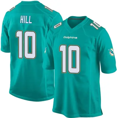 Tyreek Hill Youth Game Aqua Miami Dolphins Team Color Jersey