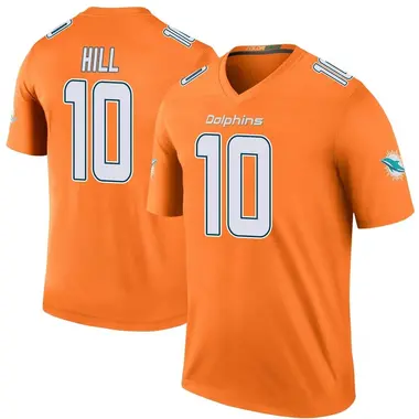 Tyreek Hill Youth Legend Orange Miami Dolphins Color Rush Jersey