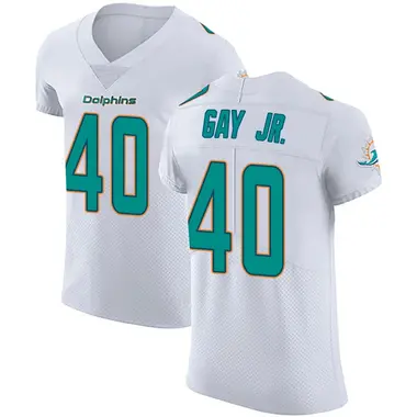 Willie Gay Jr. Men's Elite White Miami Dolphins Vapor Untouchable Jersey
