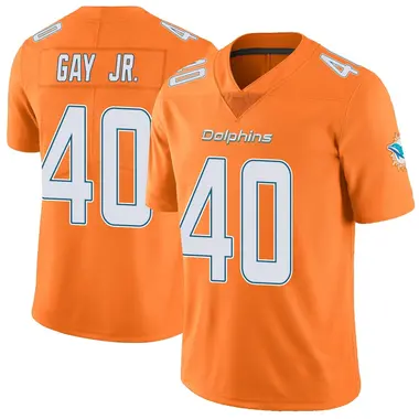 Willie Gay Jr. Men's Limited Orange Miami Dolphins Color Rush Jersey