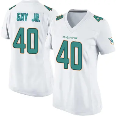 Willie Gay Jr. Women's Game White Miami Dolphins Jersey