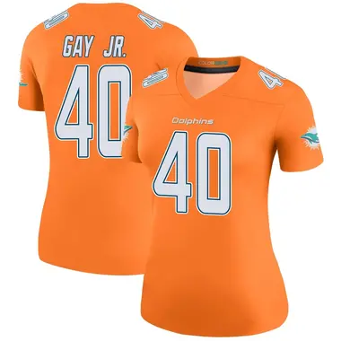 Willie Gay Jr. Women's Legend Orange Miami Dolphins Color Rush Jersey
