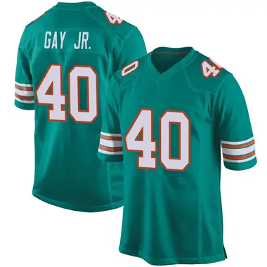 Willie Gay Jr. Youth Game Aqua Miami Dolphins Alternate Jersey