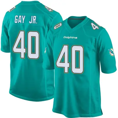 Willie Gay Jr. Youth Game Aqua Miami Dolphins Team Color Jersey
