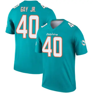 Willie Gay Jr. Youth Legend Aqua Miami Dolphins Jersey