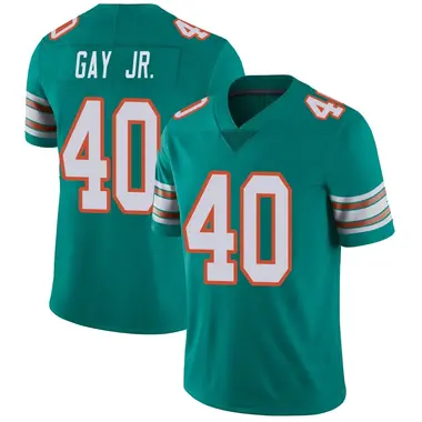 Willie Gay Jr. Youth Limited Aqua Miami Dolphins Alternate Vapor Untouchable Jersey