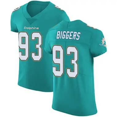 Zeek Biggers Men's Elite Green Miami Dolphins Aqua Team Color Vapor Untouchable Jersey
